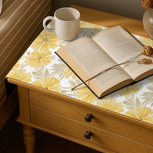 Printed - Honey Blossom Bed Side Table Accent Trendy Home