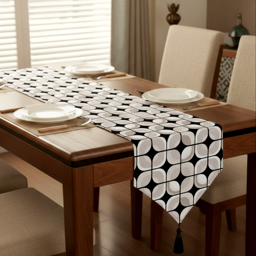 Printed - Retro Slate Table Runner Trendy Home