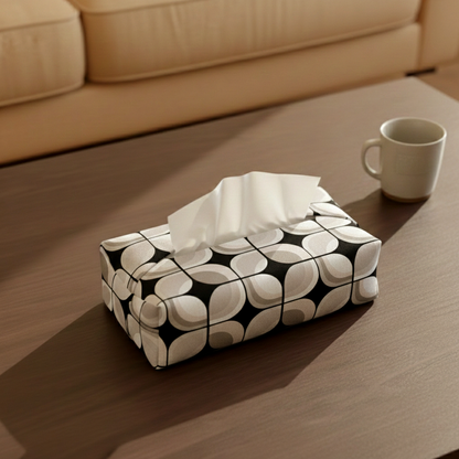 Printed - Retro Slate Tissue Box Trendy Home