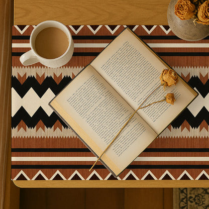 Printed - Tribal Terracotta Bed Side Table Accent Trendy Home