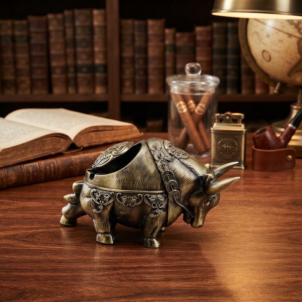Metallic - Bull Ashtray trendy home