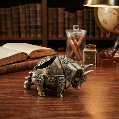 Metallic - Bull Ashtray trendy home
