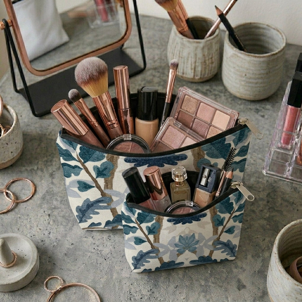 Printed - Blue Oak Cosmetic Pouch