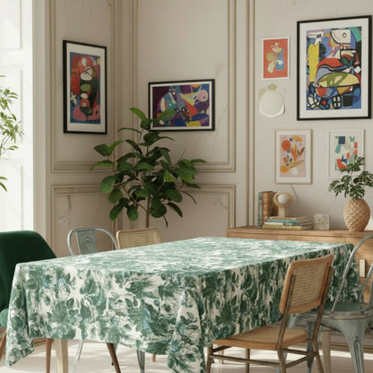 Printed - Victorian Green Tablecloth Trendy Home