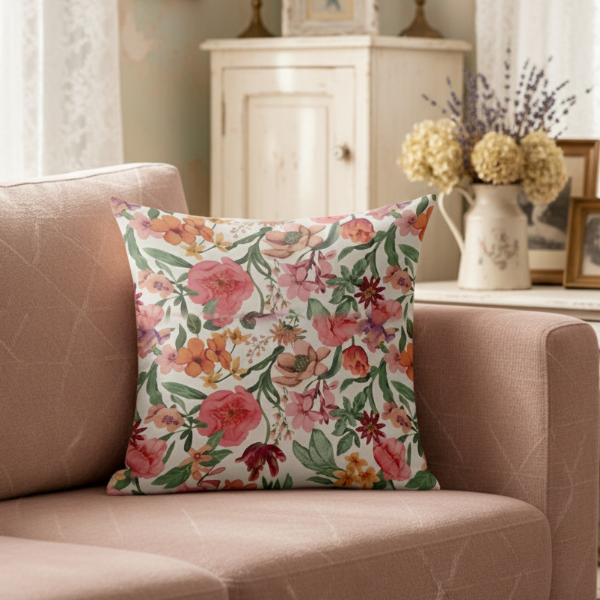 Printed - Meadows Flora Cushion Cover Trendy Home