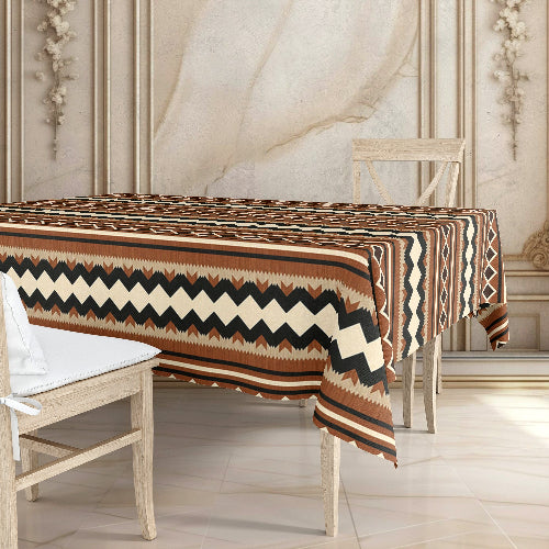 Printed - Tribal Terracotta Tablecloth Trendy Home