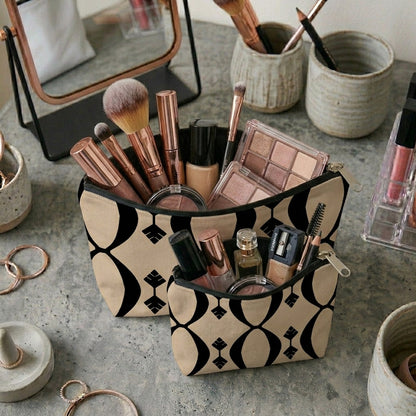 Printed - Beige Nomad Cosmetic Pouch