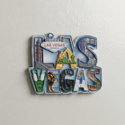 Resin - Las Vegas Fridge Magnet