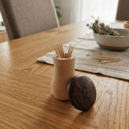 Wooden - Mushroom Toothpick Holder trendy home
