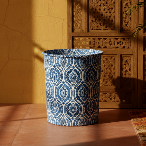 Printed - Moroccan Motif Dustbin Trendy Home