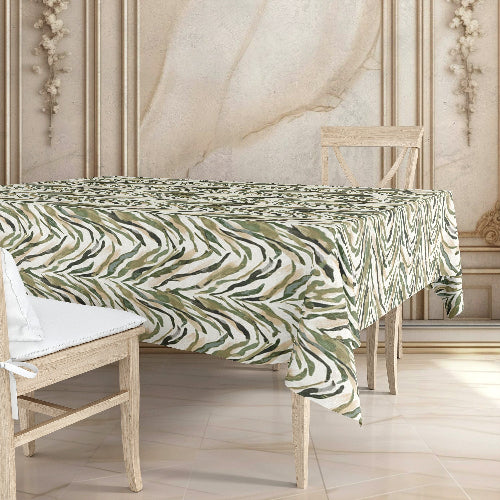 Printed - Sage Serengeti Tablecloth Trendy Home