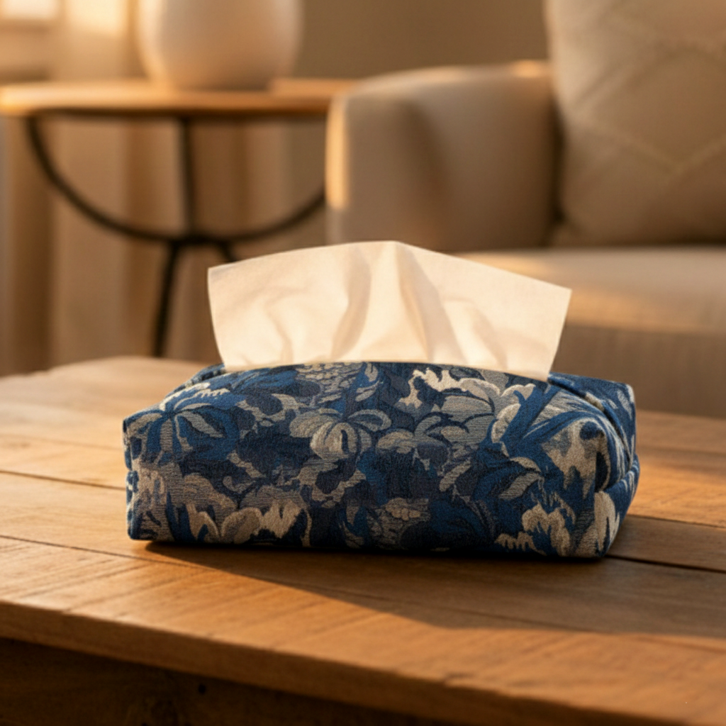 Printed - Midnight Weave Tissue Box Trendy Home