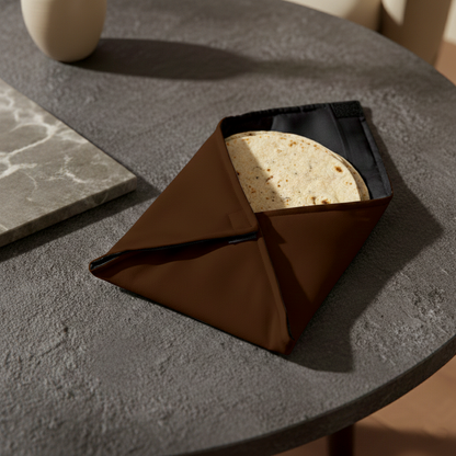 Leather - Burnt Cinnamon Roti Kapra Trendy Home