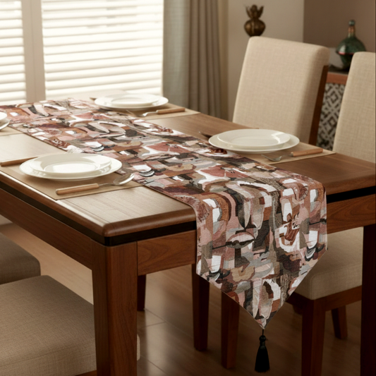 Printed - Artisan Mosaic Table Runner Trendy Home