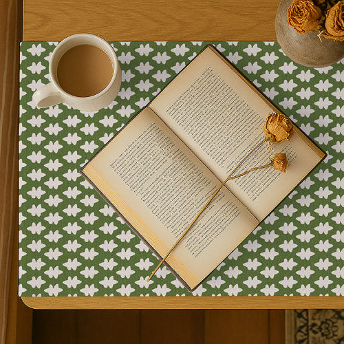 Printed - Emerald Symmetry Bed Side Table Accent Trendy Home