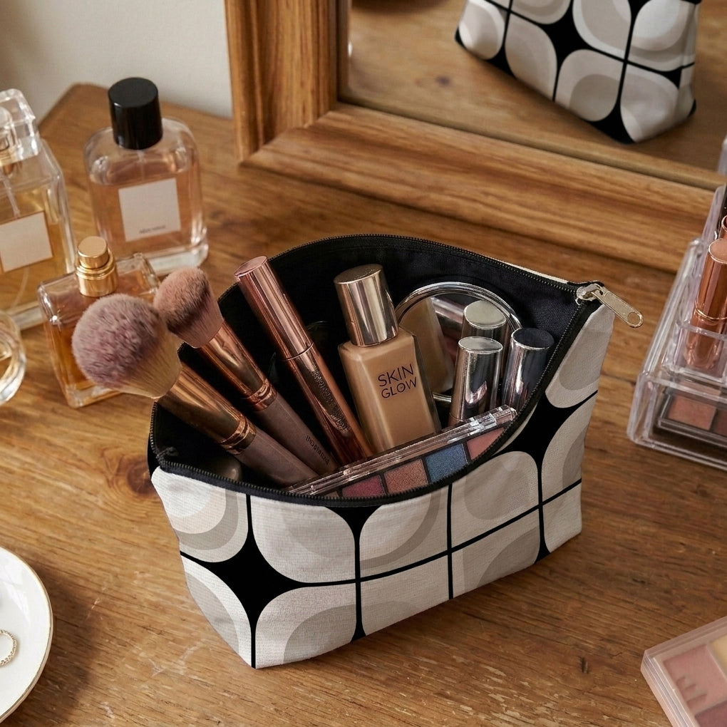 Printed - Retro Slate Cosmetic Pouch