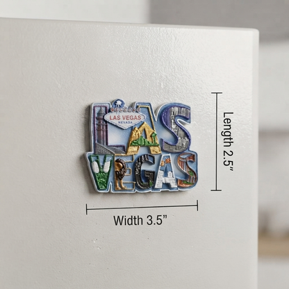Resin - Las Vegas Fridge Magnet