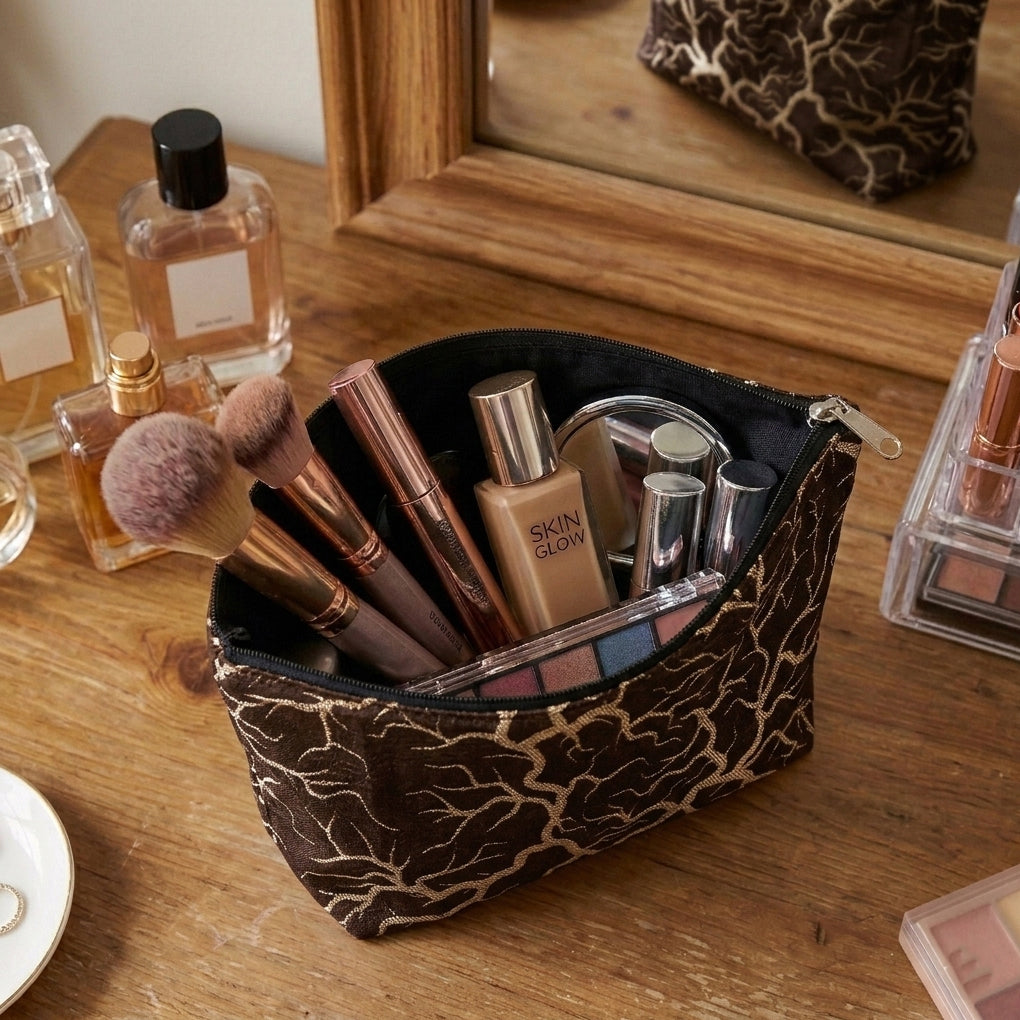 Shanghai - Khaki Cosmetic Pouch