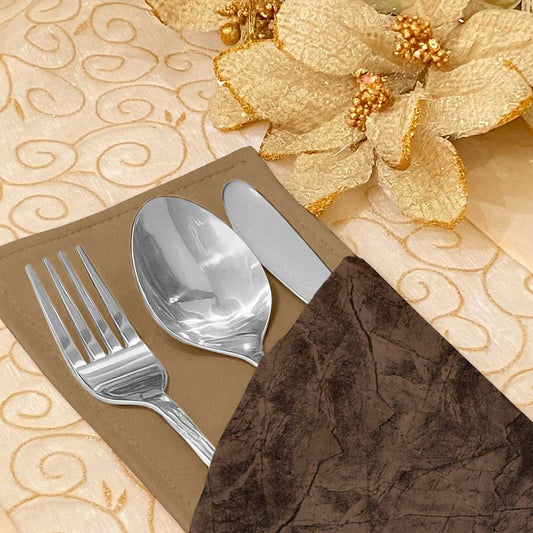 Turkish Velvet - Bronze Cutlery Pouch Trendy Home