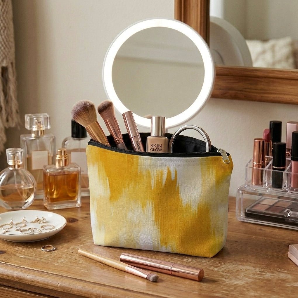 Printed - Solar Brushstroke Cosmetic Pouch