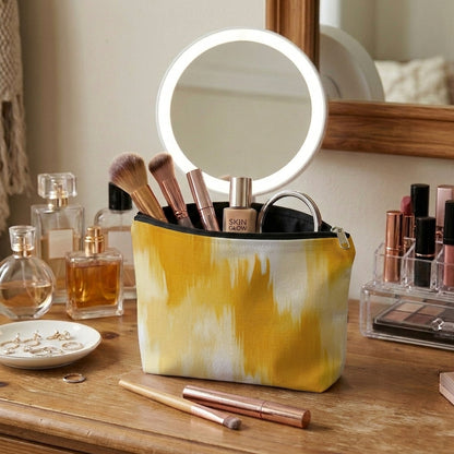 Printed - Solar Brushstroke Cosmetic Pouch