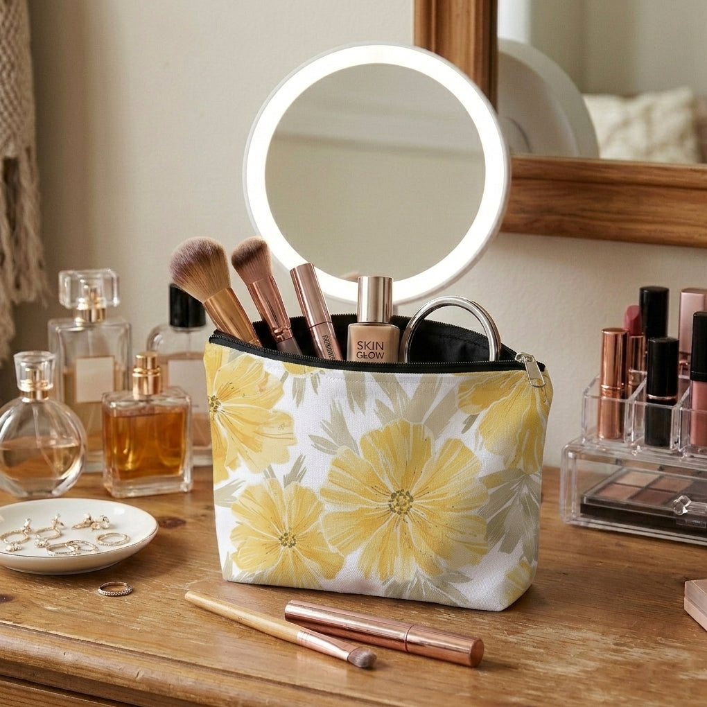 Printed - Honey Blossom Cosmetic Pouch