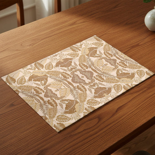 Printed - Sandy Beige Fern Table Mat Trendy Home