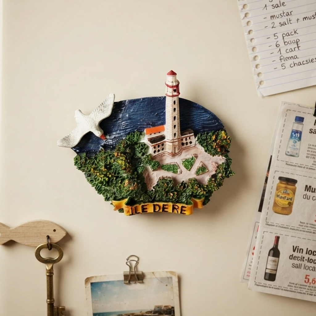 Resin - Ile De Re Fridge Magnet