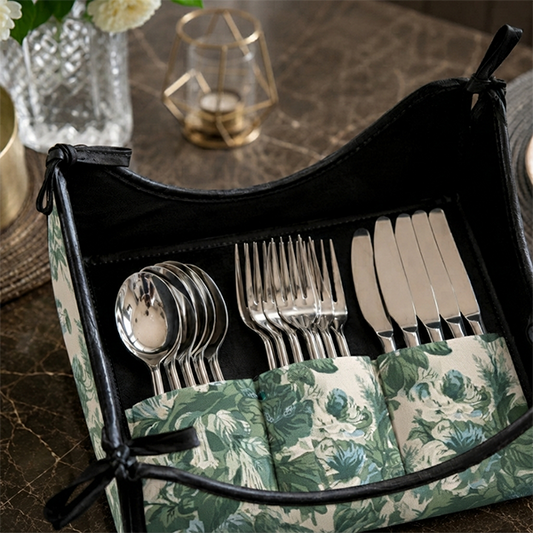 Printed - Victorian Green Cutlery Tray