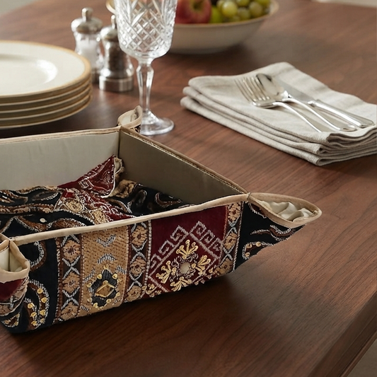 Hand Sequin - Maroon Black Breadbasket