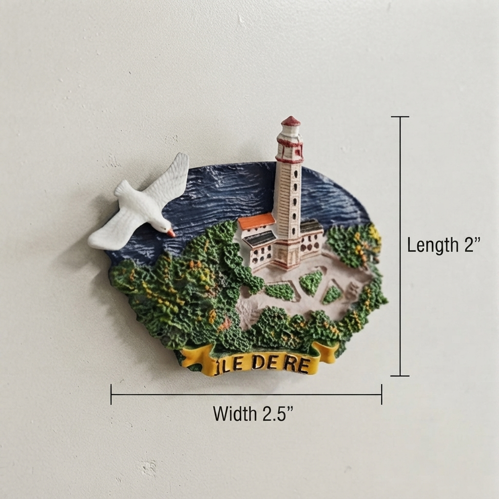 Resin - Ile De Re Fridge Magnet