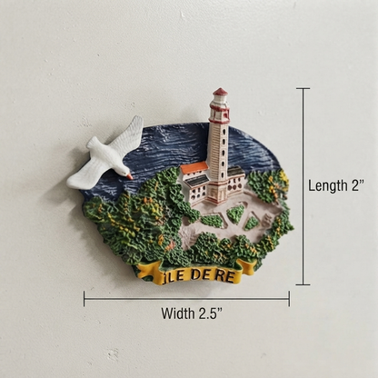 Resin - Ile De Re Fridge Magnet