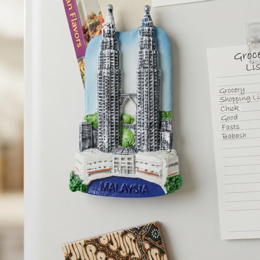Petronas Twin Towers Malaysia Fridge Magnet trendy home