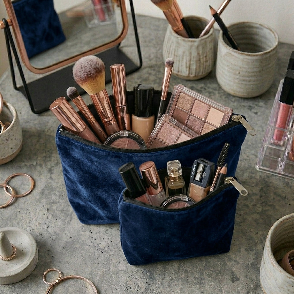 Malai Velvet - Midnight Cosmetic Pouch