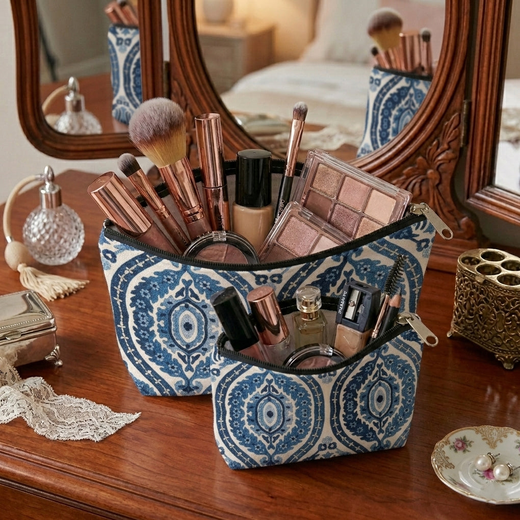 Printed - Moroccan Motif Cosmetic Pouch