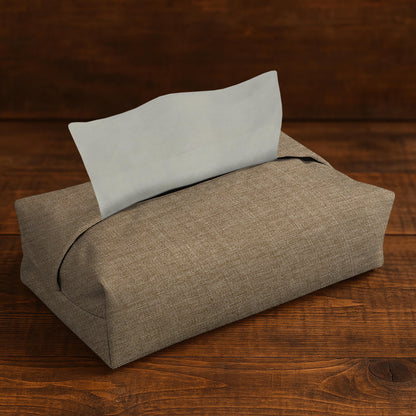Fine Jute - Mud Tissue Box Trendy Home