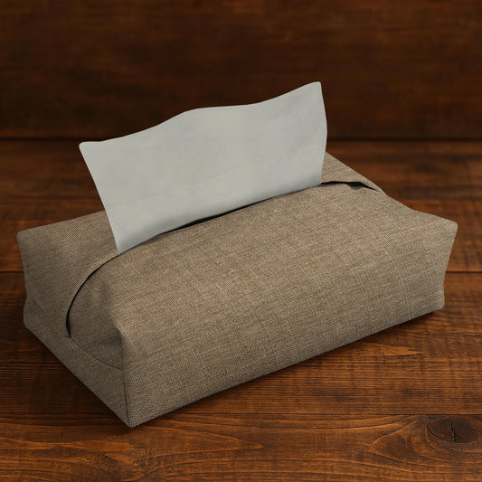 Fine Jute - Mud Tissue Box Trendy Home