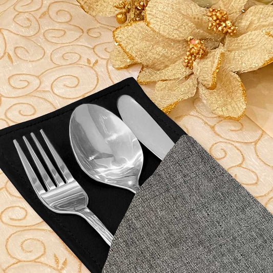 Fine Jute - Ash Cutlery Pouch Trendy Home