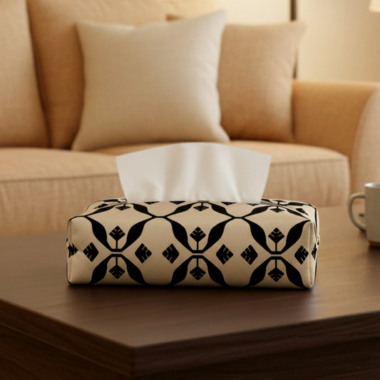 Printed - Beige Nomad Tissue Box Trendy Home
