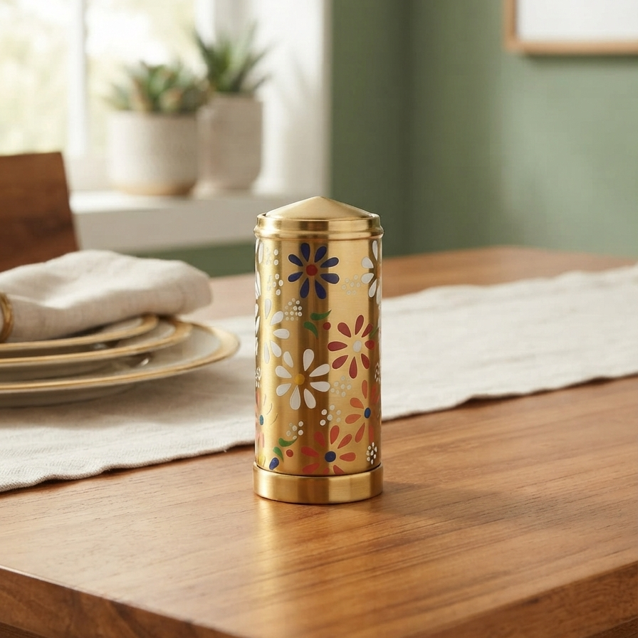 Stainless Steel - Luxe Gold Toothpick Dispenser trendy home