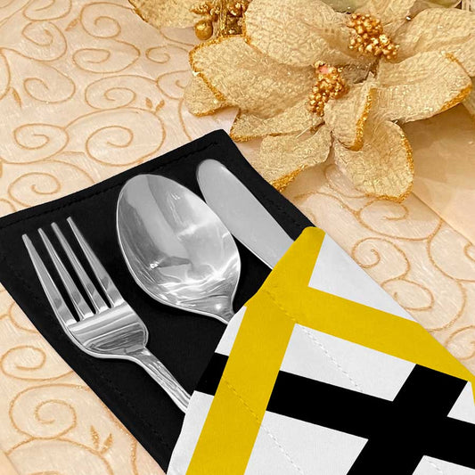 Printed - Celestial Gold Cutlery Pouch Trendy Home