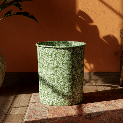 Printed - Sage Leaf Dustbin Trendy Home