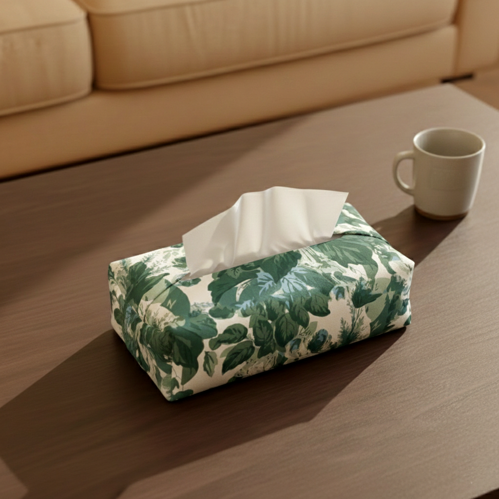 Printed - Victorian Green Tissue Box Trendy Home