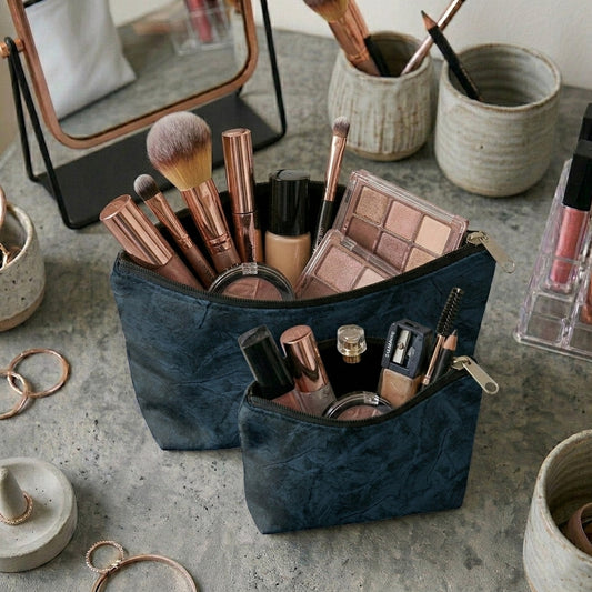 Turkish Velvet - Deep Blue Cosmetic Pouch