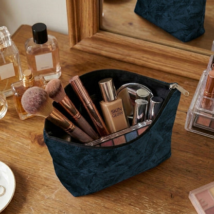 Turkish Velvet - Deep Blue Cosmetic Pouch