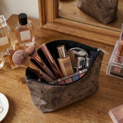 Turkish Velvet - Bronze Cosmetic Pouch
