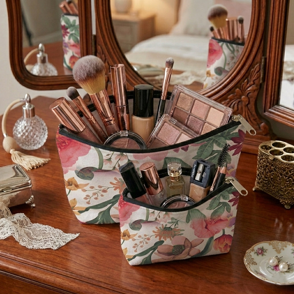 Printed - Meadows Flora Cosmetic Pouch