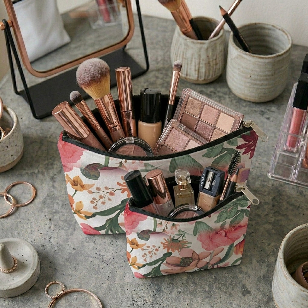 Printed - Meadows Flora Cosmetic Pouch