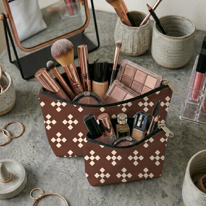 Printed - Espresso Foulard Cosmetic Pouch