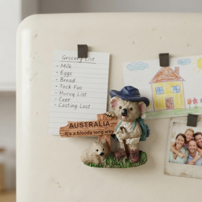 Australian Traveler Koala Fridge Magnet trendy home
